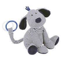  Jellycat Skiddle Puppy Musical Pull Soft Toy, Navy