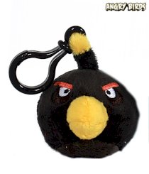 3 Inches Black Angry Birds Back Pack Clip