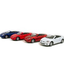 Kinsmart Diecast 1:36 Scale Set Of 4 2007 Mitsubishi Eclipse Spyder