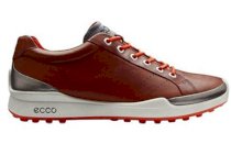 ECCO Men's Biom Golf Hybrid Spikeless Golf Shoes - Mahogany/Fire