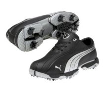 Puma Men's Tux Lux Golf Shoes - Black/Silver