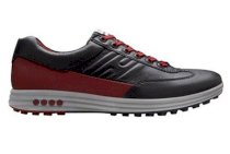 ECCO Men's Street Evo One Spikeless Golf Shoes - Black/Port