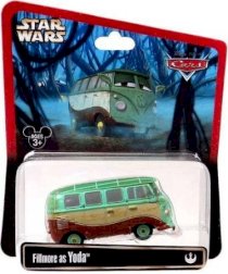 Disney Cars Star Wars Fillmore As Yoda Disney Mattel 1:55 Scale Limited Edition