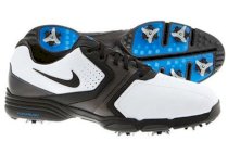 Nike Men's Lunar Saddle Golf Shoes - White/Metallic Dark Gray/Photo Blue/Black