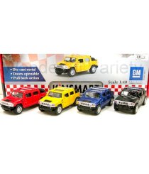 Kinsmart 1:40 Scale 2005 Hummer H2 SUT- Set Of 4