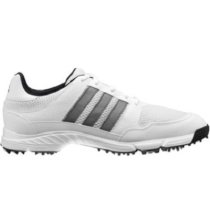 Adidas Men's Tech Response 4.0 Golf Shoe - White/Dark Silver Metallic