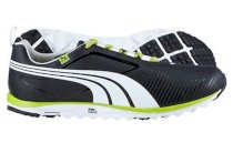 Puma Men's Faas Lite Spikeless Golf Shoes - Black/White/Green