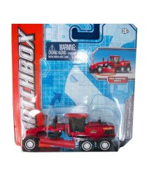 Mattel Matchbox MBX Red Road Grader Truck