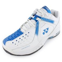 YONEX Unisex Power Cushion Durable Tennis Shoes White and Blue