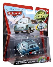 Disney / Pixar Cars Movie 1:55 Quick Changers Spy Professor Z with Pop-Out Weapon