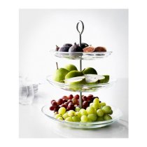 Khay thủy tinh 3 tầng IKEA 365+ Serving stand, three tiers  - Ikea, Thụy Điển 
