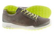 ECCO Men's BIOM Hybrid Golf Shoes - Warm Grey/Lime Punch