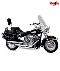Maisto Harley Davidson 1:18 Scale 2000 FLSTC Heritage Softail Classic - Black