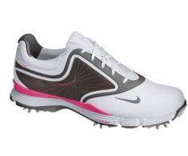  Nike - Women's Lunar Links Golf Shoes White/Grey/Pink 