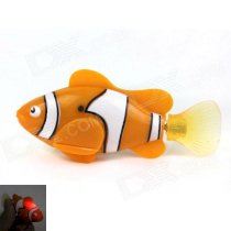 ROBO FISH Magical Flash Pet Fish Toy - Orange + White (2 × L1154)