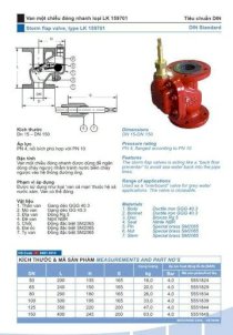 Van một chiều đóng nhanh LK 159701