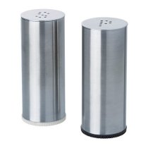 Lọ đựng hạt tiêu muối Plats/ Salt/pepper shaker, set of 2, stainless steel - Ikea, Thụy Điển L-204