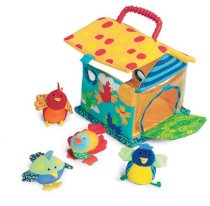 Put & Peek Birdhouse Fill & Spill Baby Toy