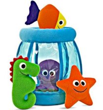 Fishbowl Fill and Spill Sea Animals Soft Baby Toy Set