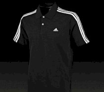 Adidas Essentials 3-Stripe Polo - Black/White