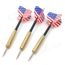 United States Flag Style Sharp Stainless Steel Darts - Multicolor (3 PCS)