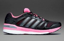 Adidas Womens Supernova Sequence 7 - Black/Carbon Metallic/Neon Pink