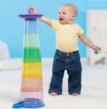 Stack n Roll Tumbling Tower Stacking Toy