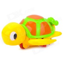 Cute Turtle Mom w/ Kid Style Floating Plastic Bath Toy for Baby - Yellow + Green