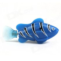 Flash ROBO Flash Electric Pet Fish Toy - Blue + Black + White (2 x L1154)