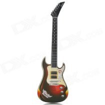No-String Slim Touching Rock Guitar Toy - Black + Red