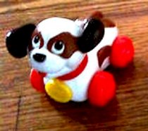 Mini Little Snoopy Dog on Wheels Toy - McDonald's Happy Meal Fisher Price Toddler Under 3 Series