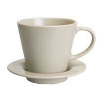 Bộ cốc uống cafe DINERA /  Coffee cup and saucer, beige - IKEA, Thụy Điển