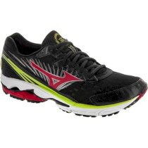  Mizuno Wave Rider 16 Men's Anthracite/Chinese Red/Lime Punch