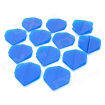 PET Plastic Dart Tail Wing - Blue(12 PCS)