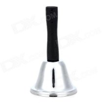 Christmas Jingle Bell Hand Bell - Black + Silver + Multi-Colored