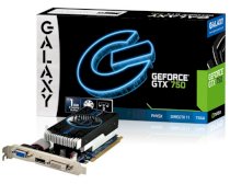 Galaxy GeForce GTX750 OC Slim 1GB (NVIDIA GeForce GTX750 Ti, 1GB GDDR5, 128 bit, PCI Express 3.0)