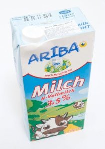 Sữa tươi Ariba milch H-Vollmilch 