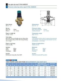 Van giảm áp D F06 HABEDO