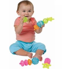 First Pops Shapes Linking Baby Toy