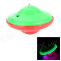 Colorful LED Flashing Music Gyro Toy - Red + Green (3 x AAA)