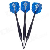 Cool Laser Style Tungsten-plated Iron Hard Darts - Blue + Silver (3 PCS)