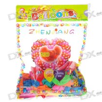 Cute Glossy Round Balloon - Assorted Color (100-Pack)