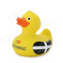 "I Love Cornwall" Latex Baby Bath Doll - Yellow