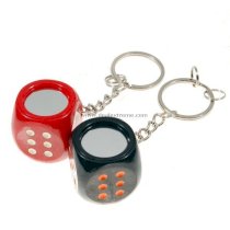 Magical 5-Dice Keychain - Doubles as a Mirror (Assorted Colors 2-Pack)