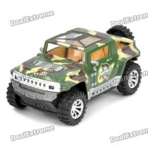 Cool Go-anywhere Vehicle Dance Car Toy Model with Sound & Lights - Army Green (3 x AA)