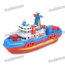 Cool Speed Boat Model Toy - Red + Blue + White (3 x AA)
