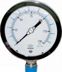 Đồng hồ áp suất Hawk Gauge 27L (100MM) 0/10 Kg/cm2 & psi