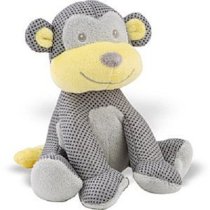 BreathableBaby Mesh Toys - Durable, Washable, Breathable Soft Mesh Fabric Made with Air Channel Technology A.C.T. That Helps Promote Airflow (Monkey Grey)