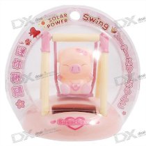 Solar Powered Swinging Piggy Desktop Toy