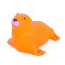 Sea Lion Kids Funny Bathing Toy w/ Multiple Color Change Flashing LED - Orange (2 x LR626)